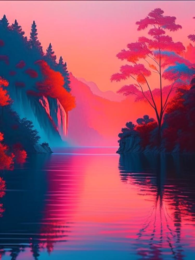 The Plitvice Lakes Dreamy Sunset 4