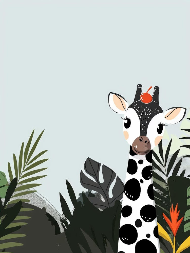 Giraffe In The Jungle 16