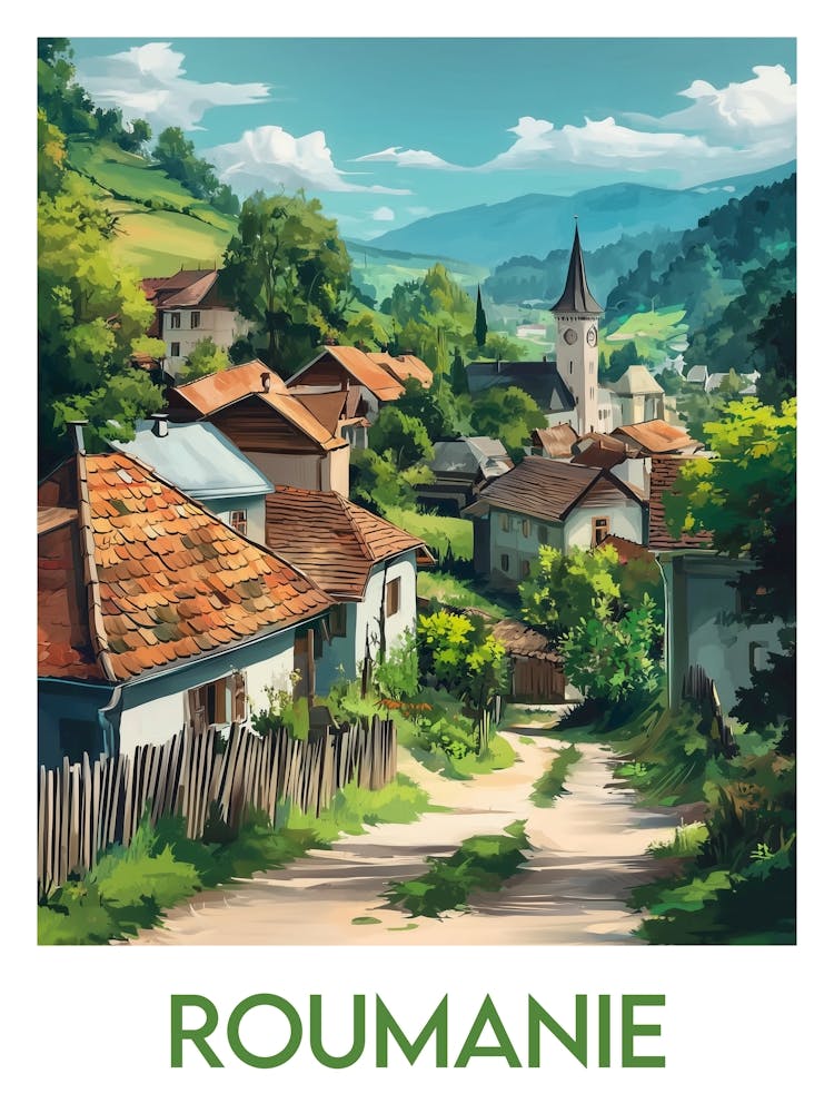 Affiche de voyage Roumanie 1
