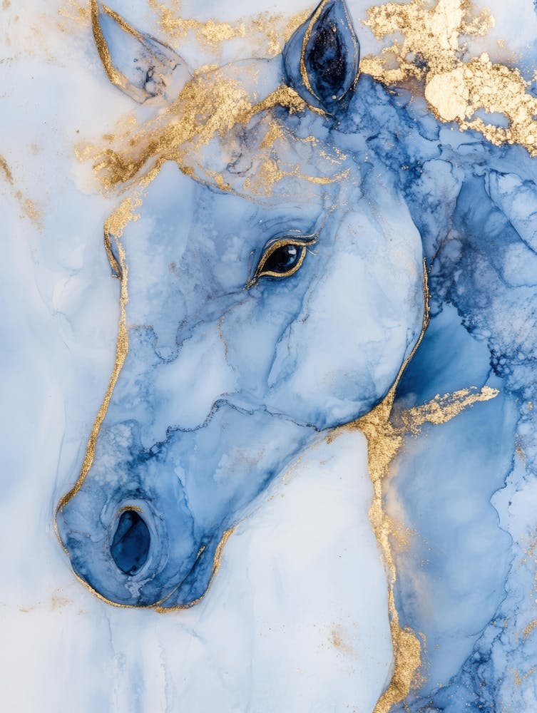 Blaues Pferd 2