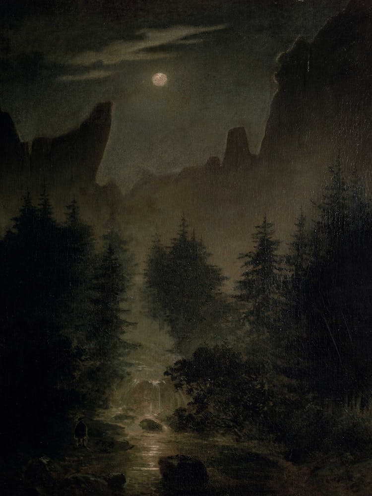 Moonlight Over The Mountains