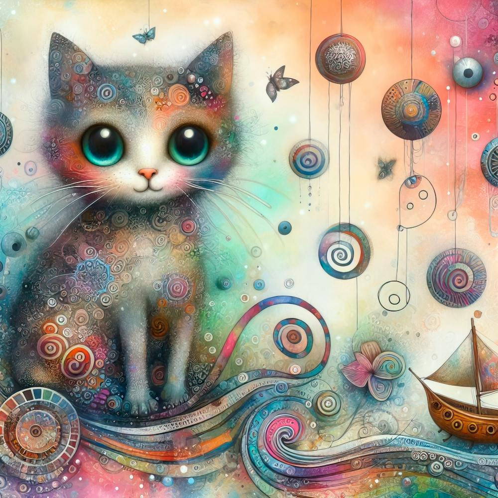 Cat On A Boat
