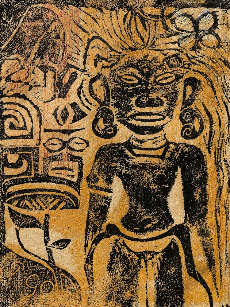 Tahitian Idol—The Goddess Hina, Paul Gauguin