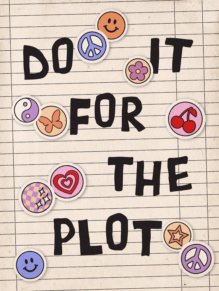 Do It For The Plot Y2k Aufkleber