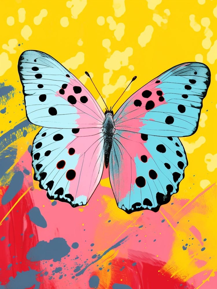 Pop Art Clouded Yellow Butterfly    1