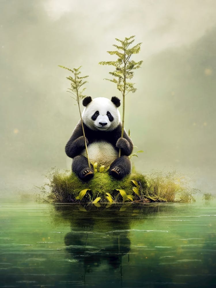 Panda Bear animal illustration