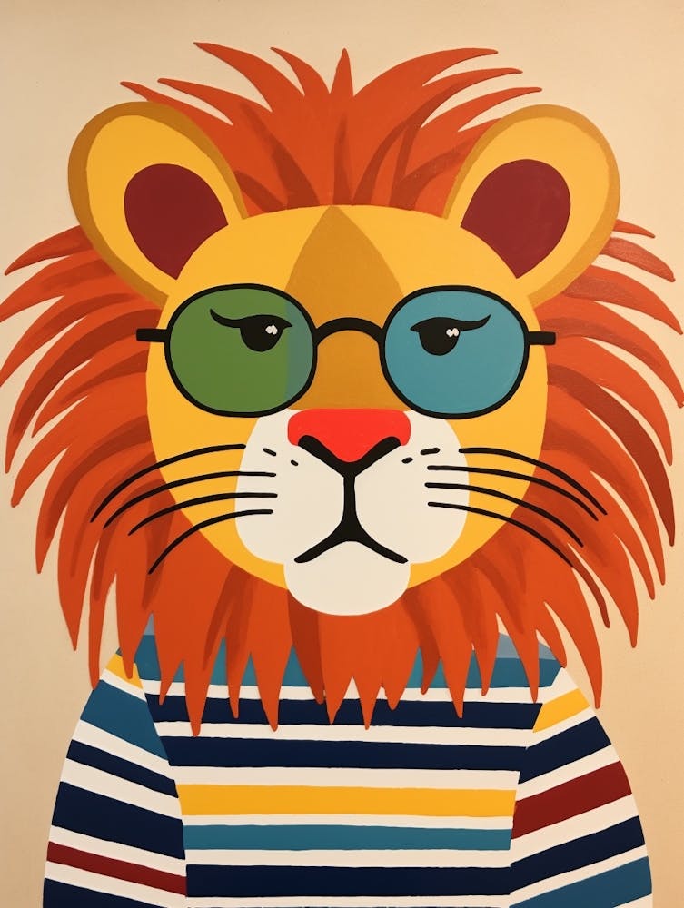 Little Lion 3 Wearing Sunglasses