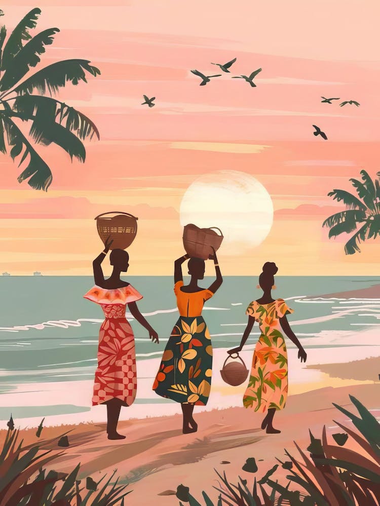 Ghana Print Ghana Illustration Ghana Travel Poster Accra Ghana Painting Ghana Gift African Wall Art African Nursery(1)