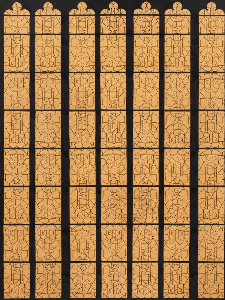 Carpet Design For Windows In The Noordertransept In The Dom In Utrecht (1878–1938), Richard Roland Holst