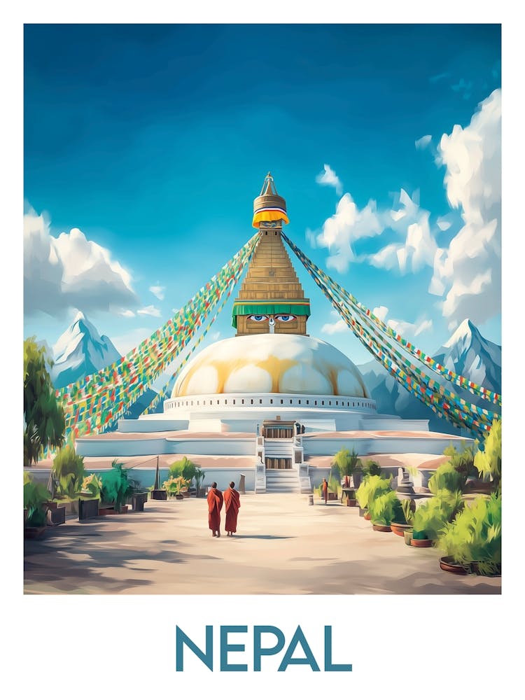Affiche de voyage Népal 1