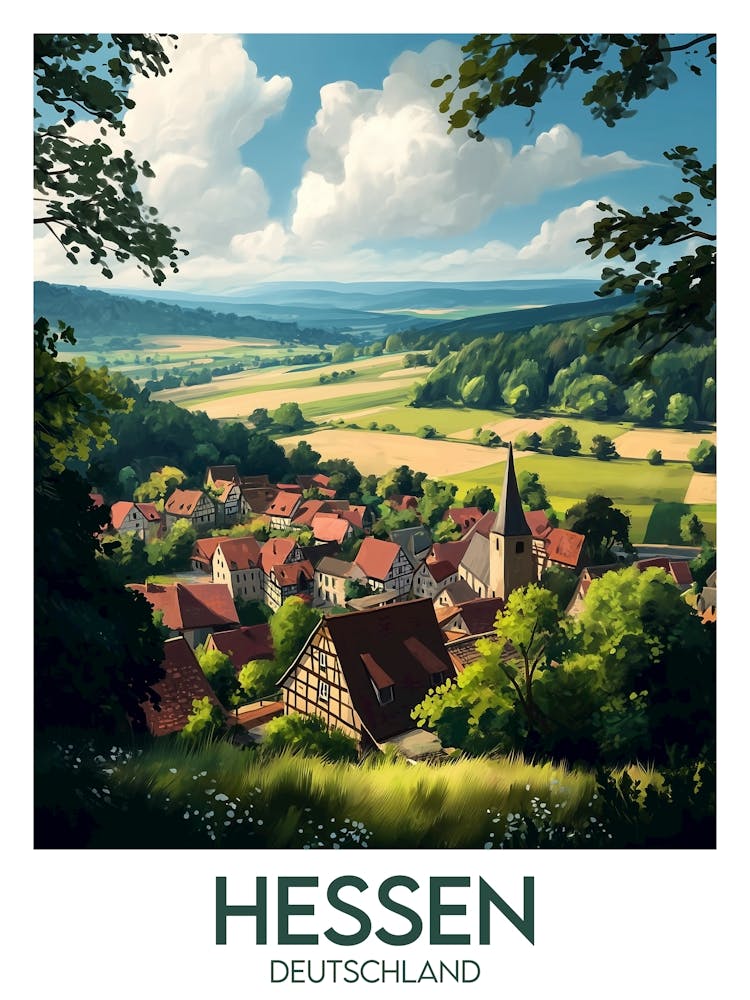 Affiche de voyage Hessen