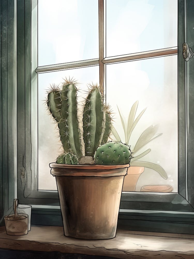 Fishook Cactus Fenêtre 3