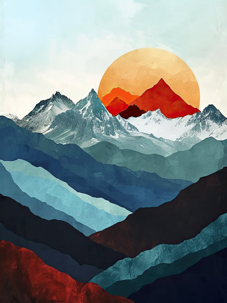 Luminous Ledges: Minimalist Peaks