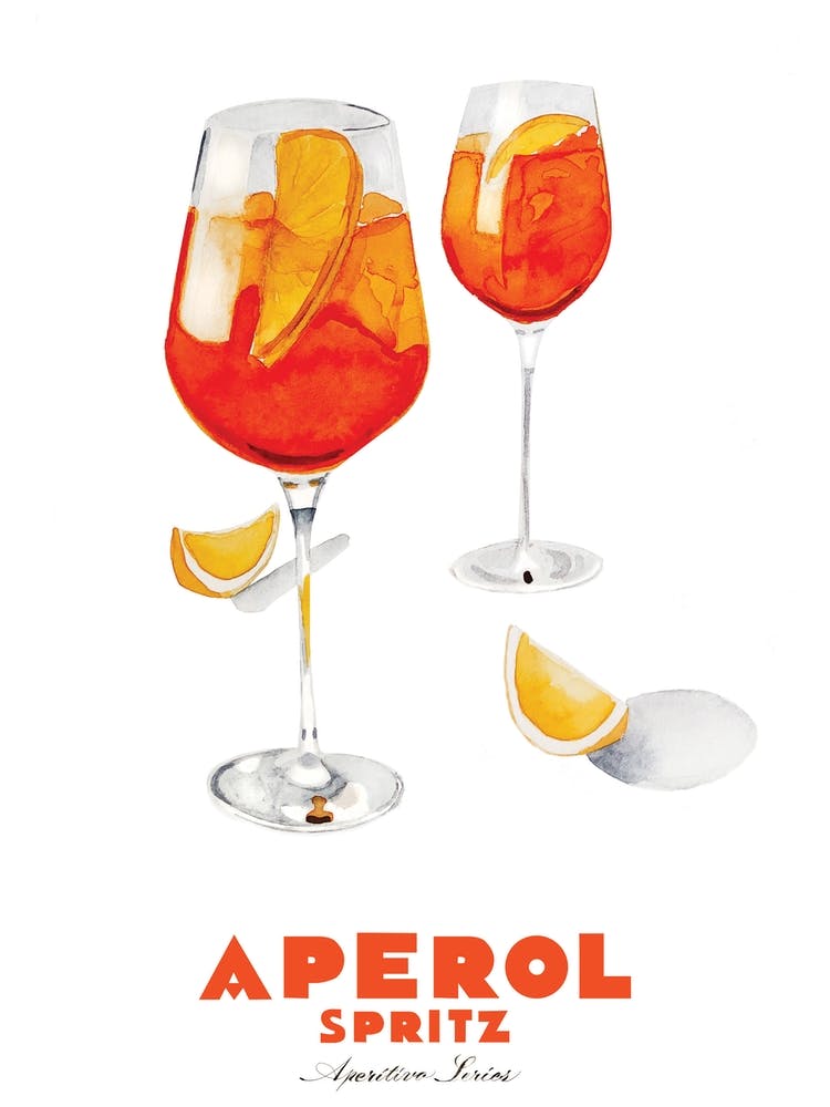 Aperol Spritz Painting