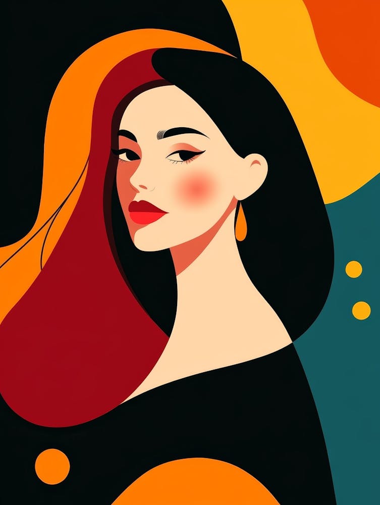 Abstract Portrait Of A Woman 123