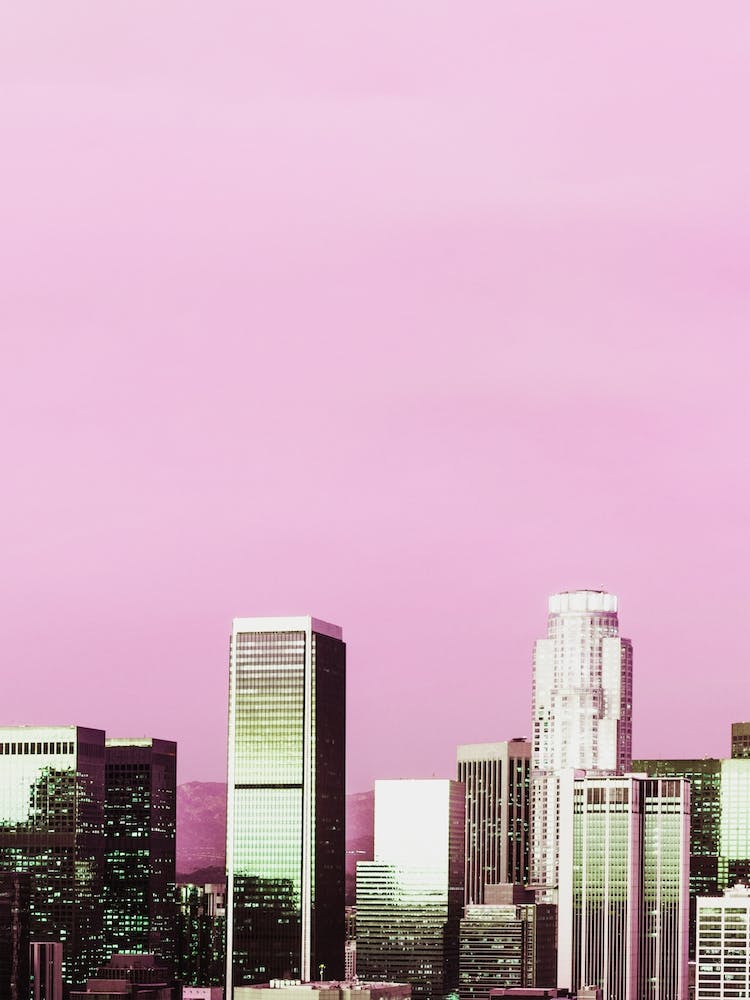 Skyline View Of Los Angeles, California