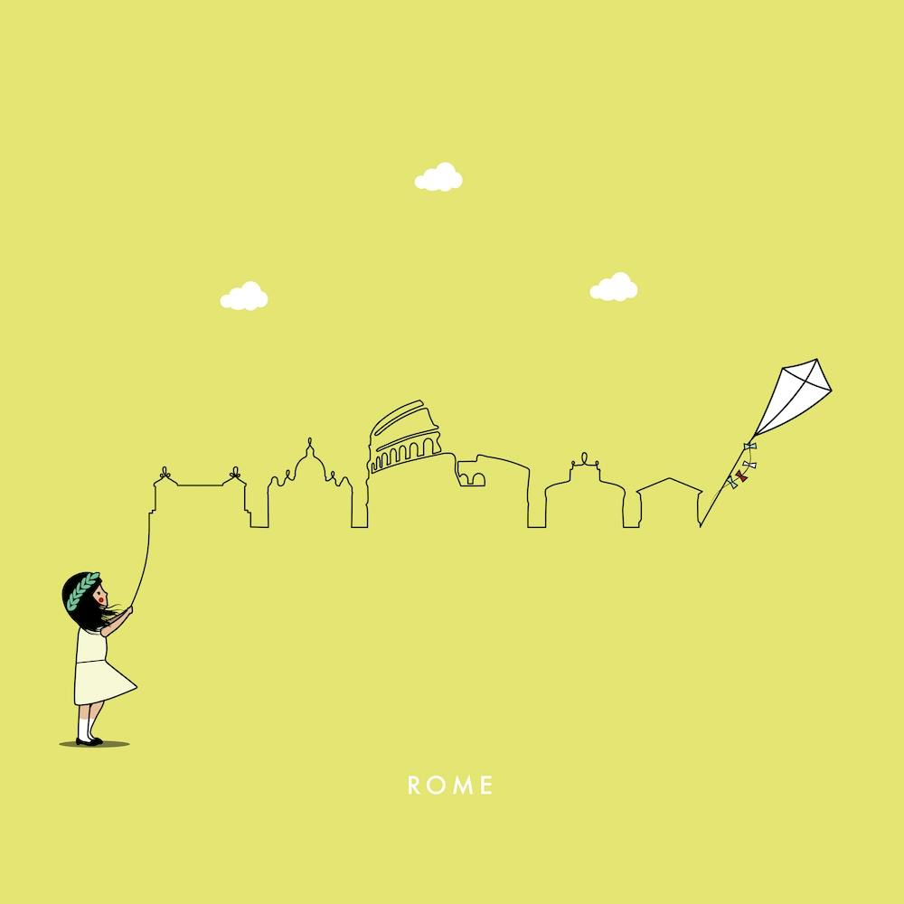 Rome Skyline Kite