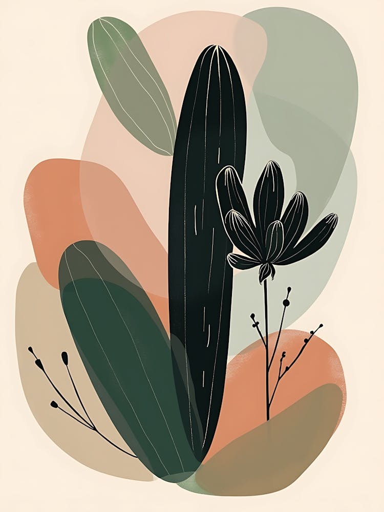 Airy Botanical Whispers with Faded Tints