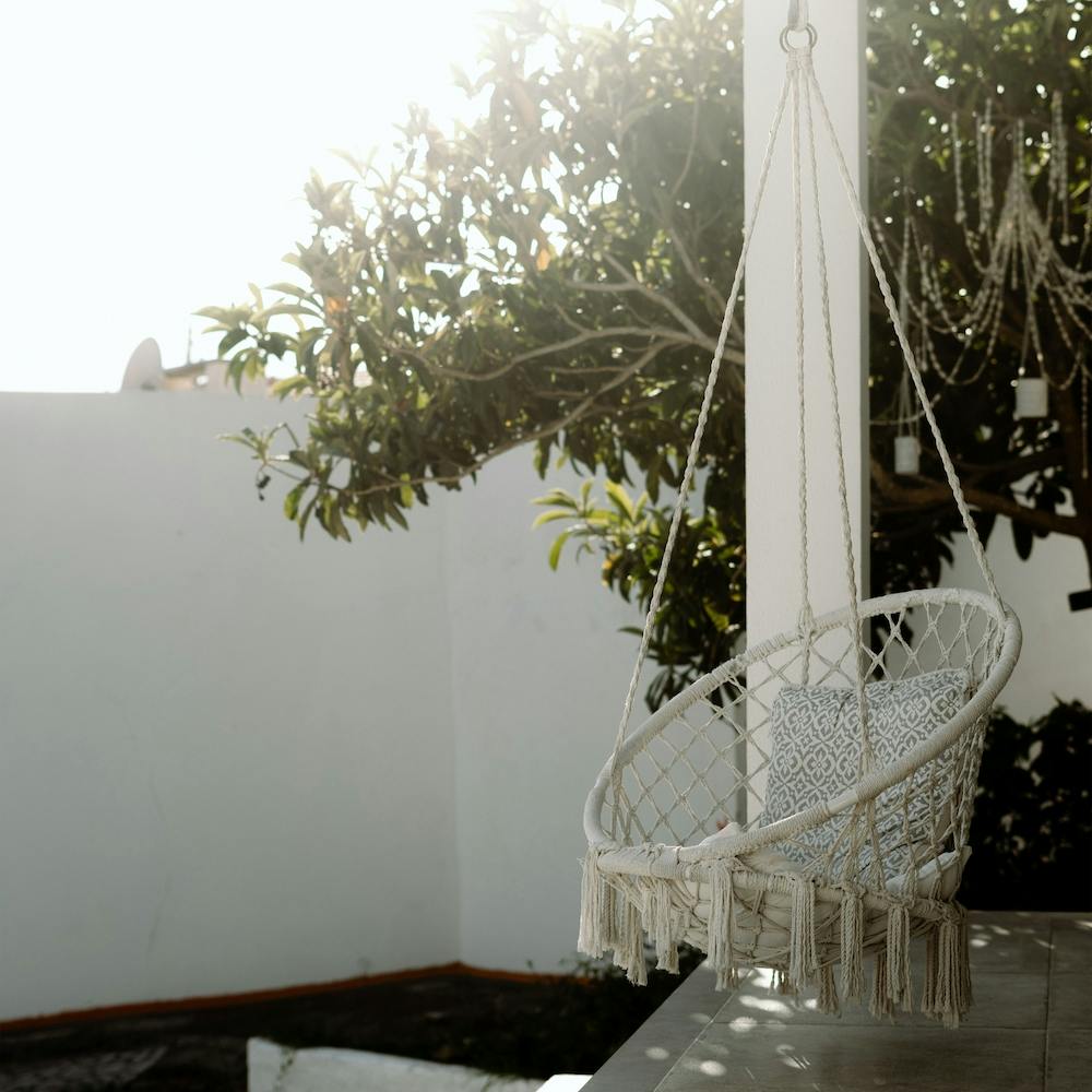 The Dreamy Chair In The Summer Sun Square