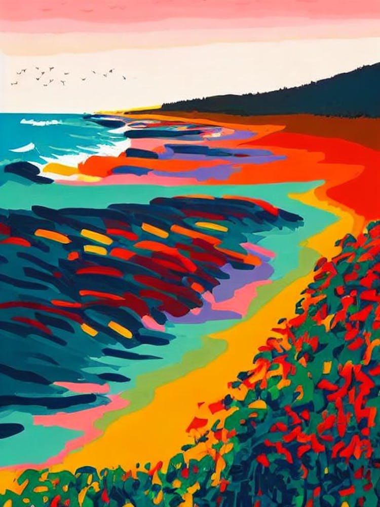 Tathra Beach, Australia Hockney Style