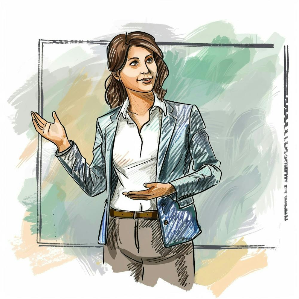 Businesswoman Presenting