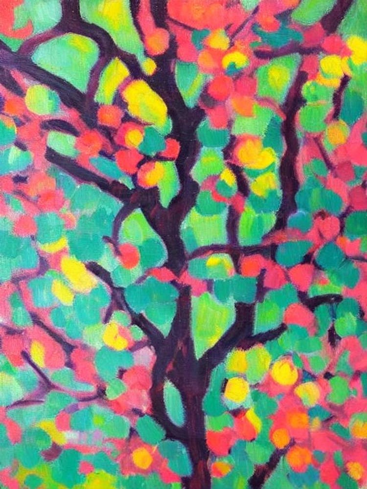 Bloodwood tree Abstract Block Colour