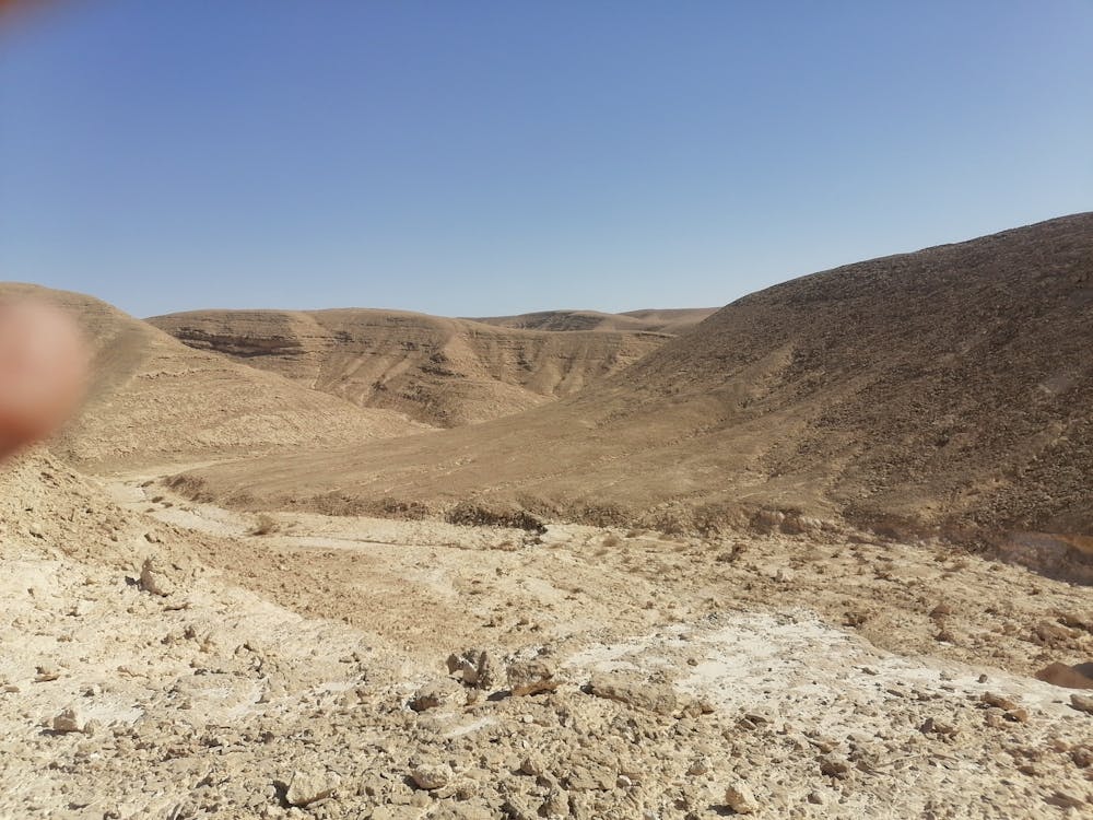 A valley in a desert
