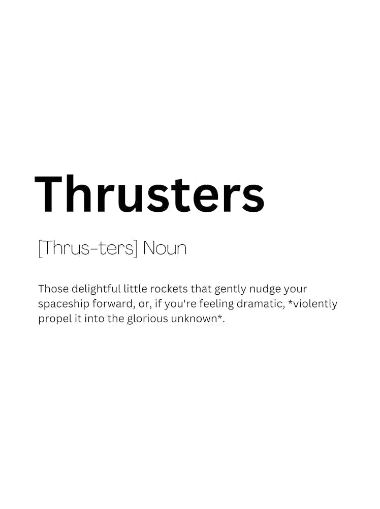 Thrusters Definition Meaning