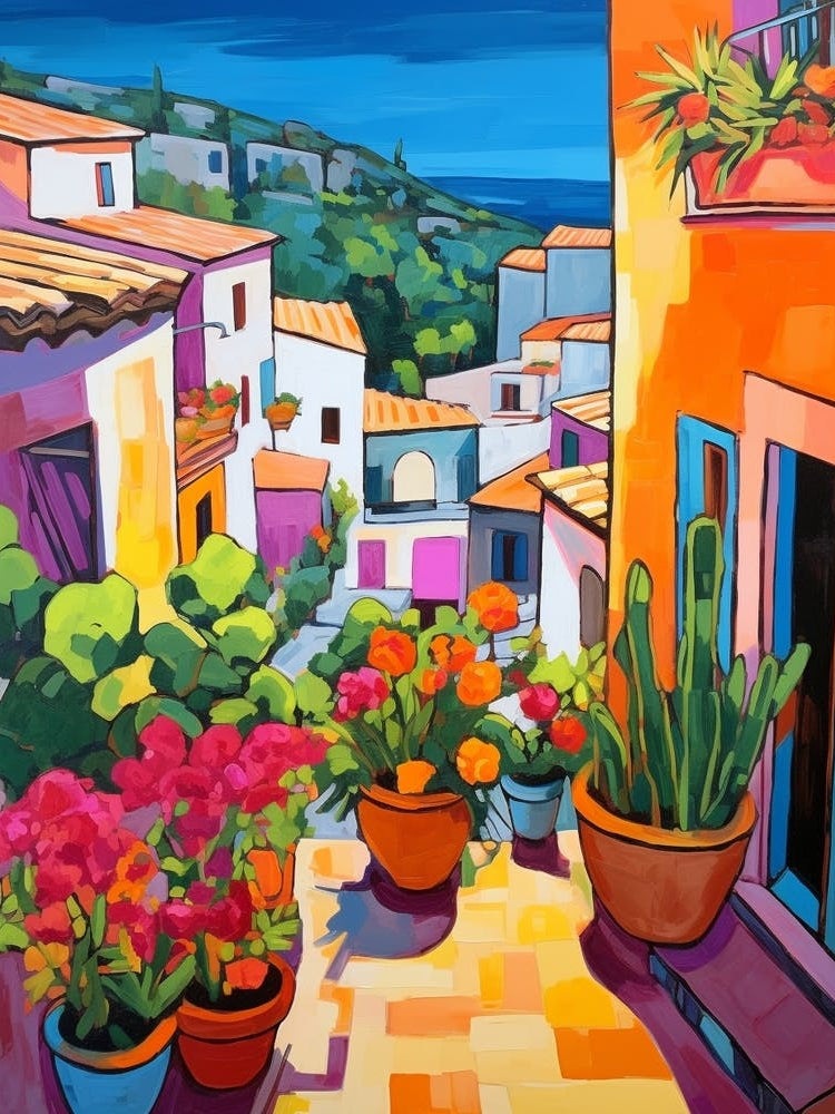 Sicily Italy 4 Fauvist Painting
