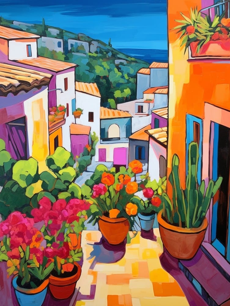 Sicily Italy 4 Fauvist Painting