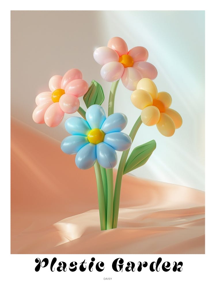 Dreamy Inflatable Flowers Poster Daisy 4