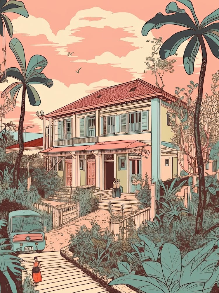 Manila Philippinen Reiseillustration 2