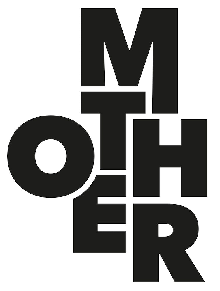 Mother typography in black