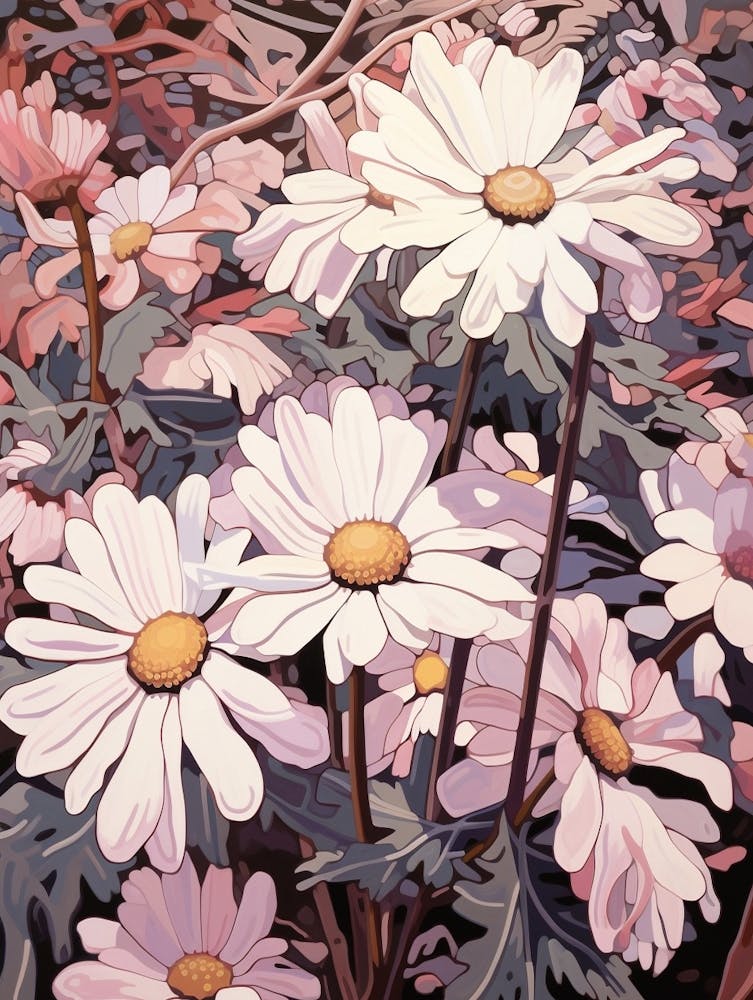 Cineraria 2 Flower Painting