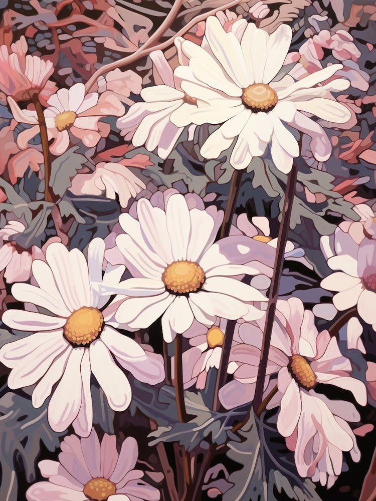 Cineraria 2 Flower Painting