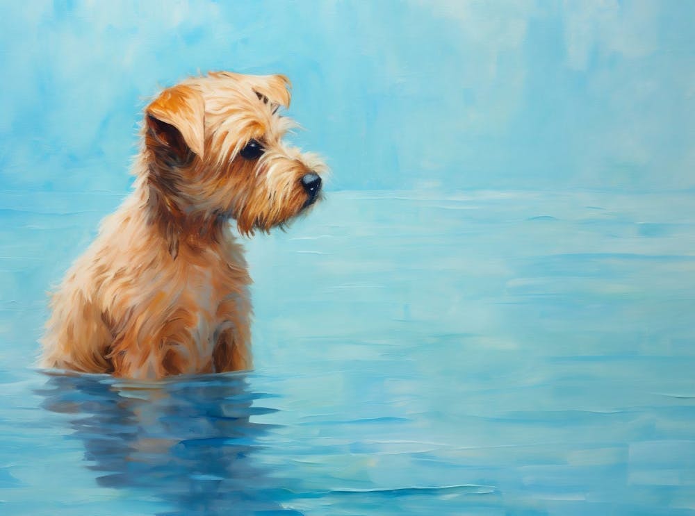 Contemporary Dogs Painting, Abstract Dogs Canvas Print, Animal Wall Art, Boho Animal Canvas, Oil Painting Decor, Living Room Decor