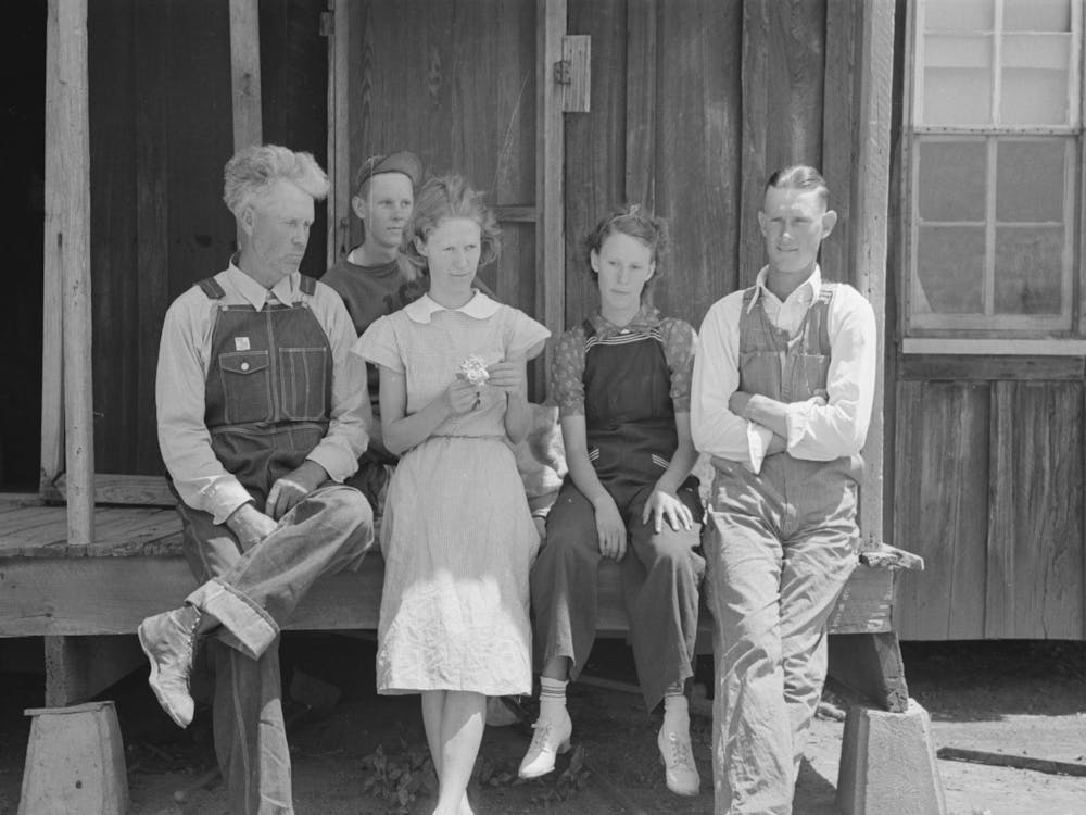 Family Of Fsa (Farm Security Administration) Client And Former Sharecropper, Southeast Missouri Far
