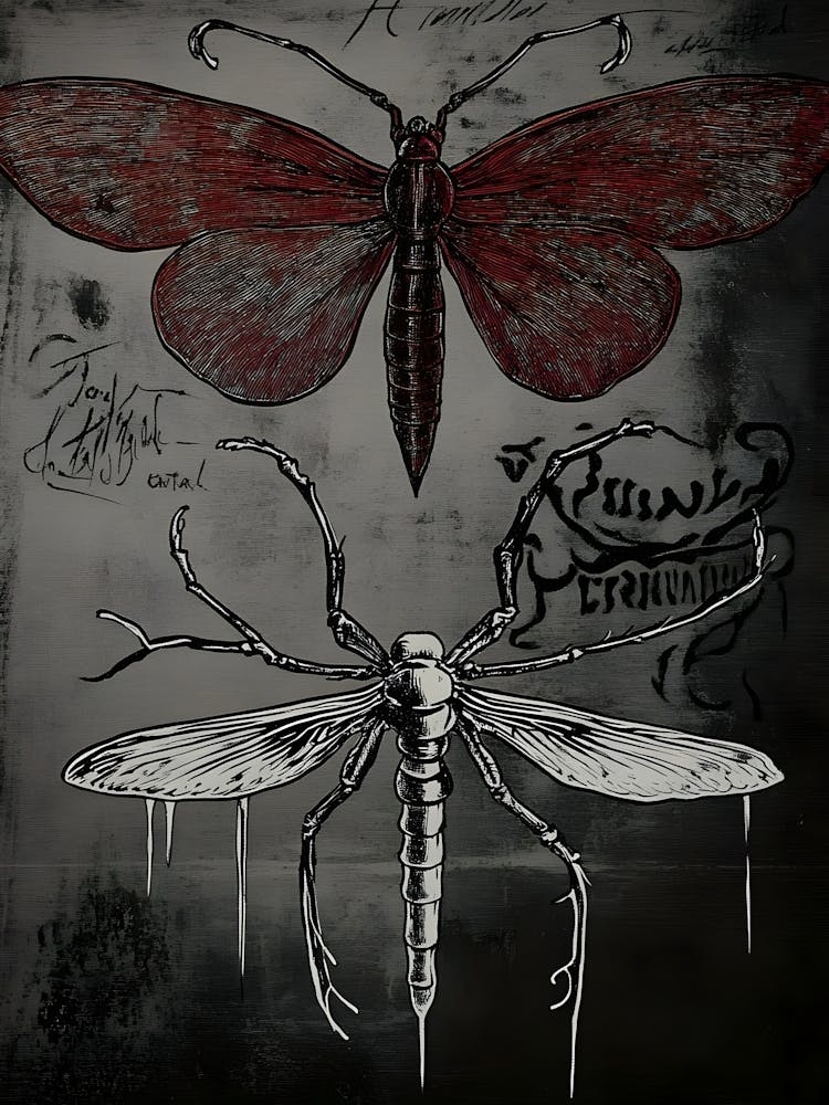 Dark Gothic Moth