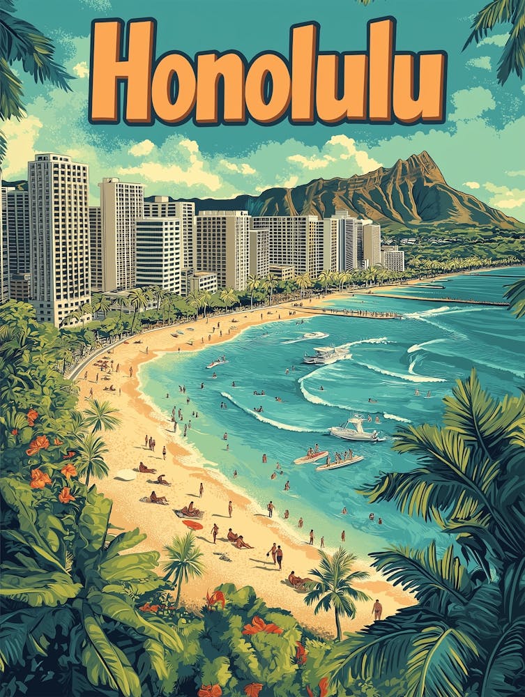 Honolulu - Urban Hawaii Beach