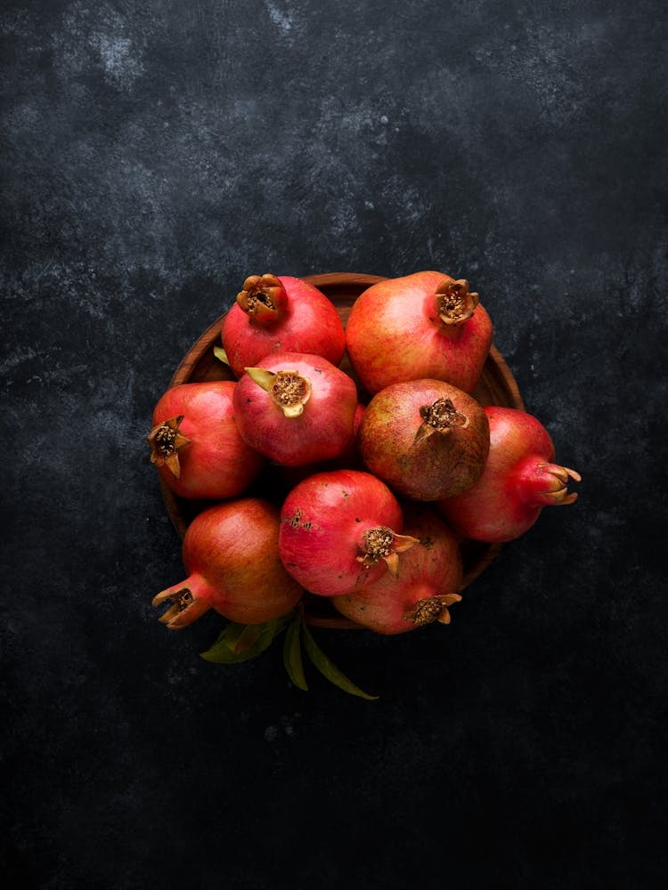 Red pomegranates — Food kitchen poster/blackboard, photo art
