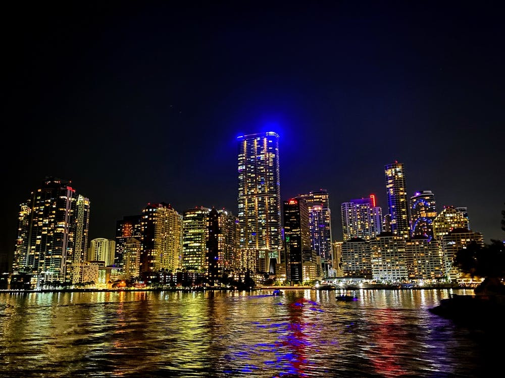 Miami Skyline At Night (Miami at Night Series)