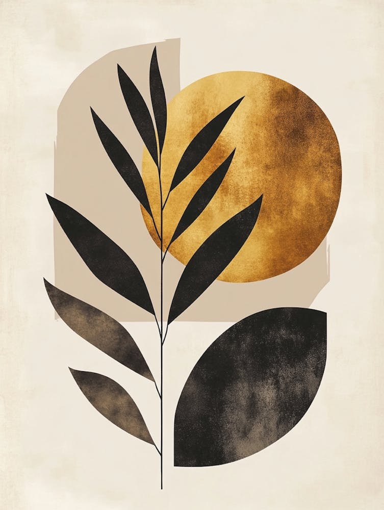 Abstract Leaves Canvas Print 6