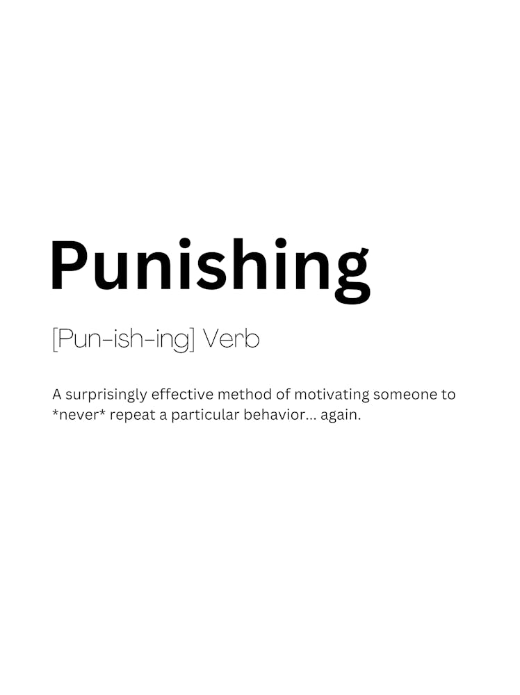 Punishing Definition Meaning