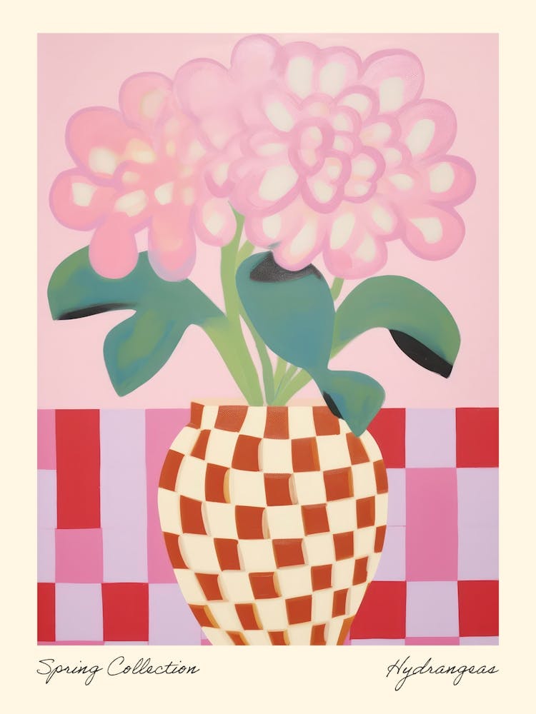 Spring Collection Hydrangeas Flower Vase 3