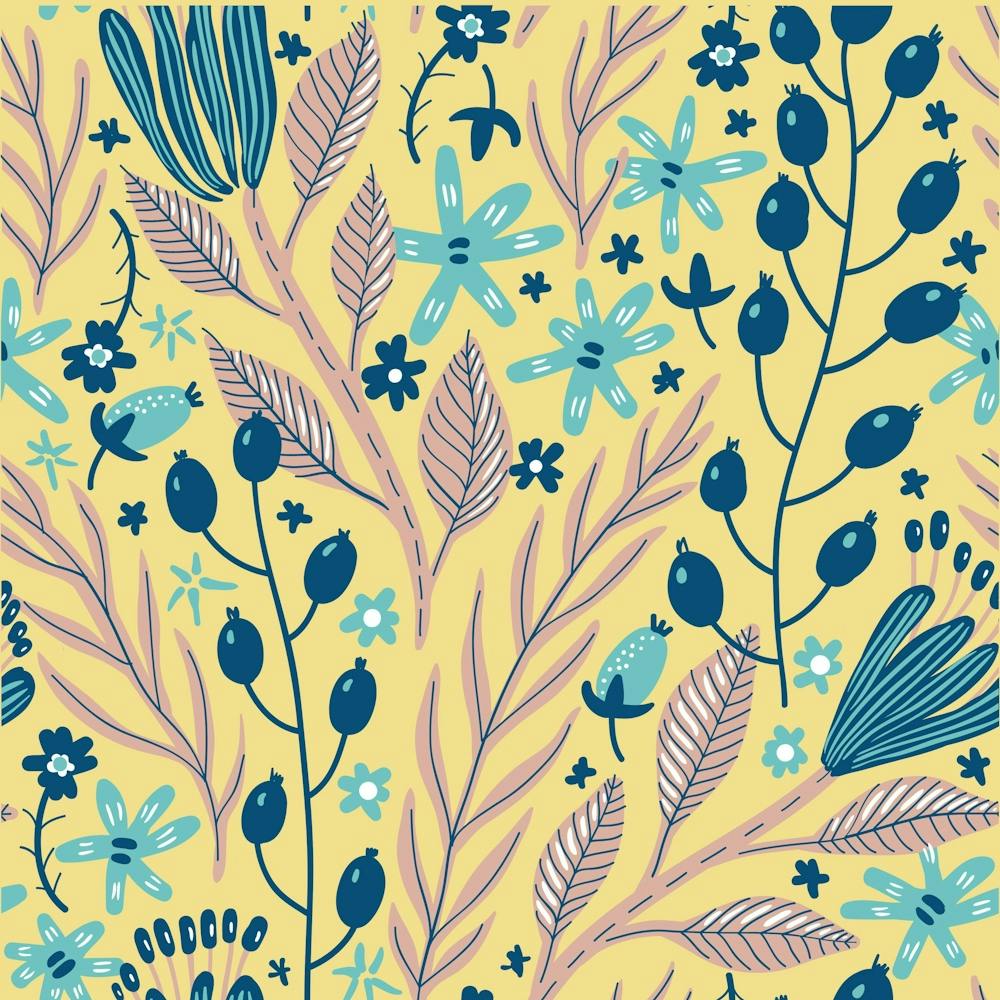 Plants Art Motif Flowers