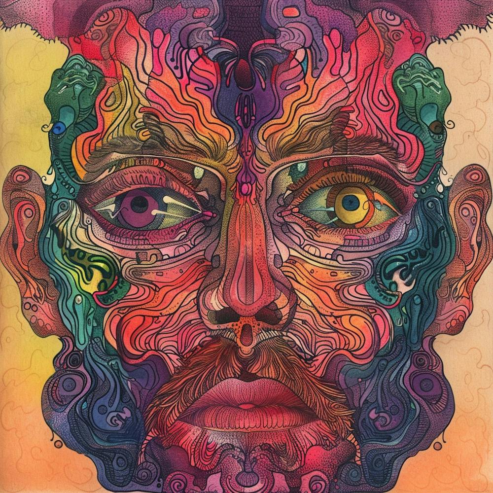 Psychedelic Face 1