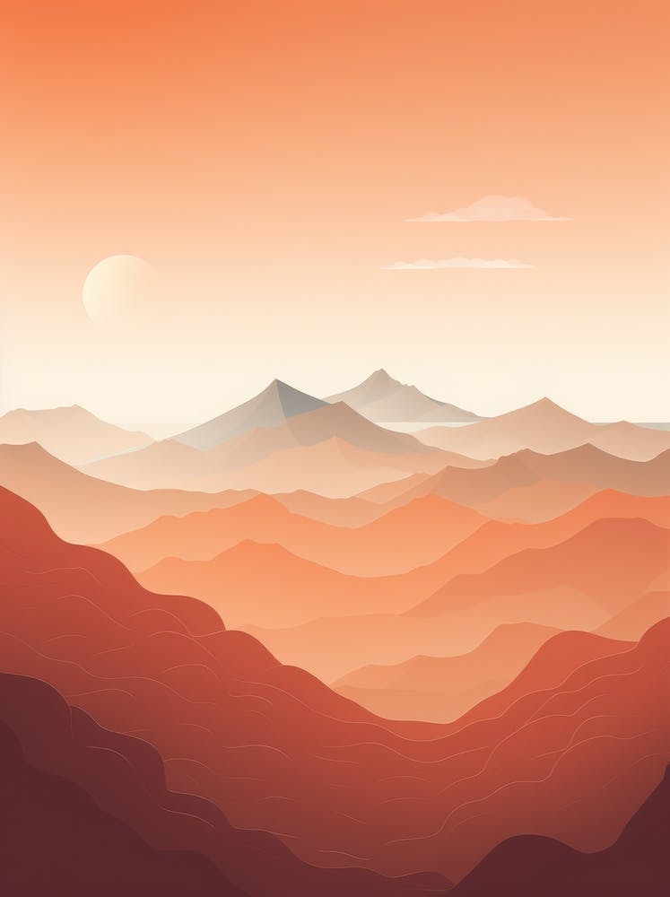 Sunset In The Mountains 2