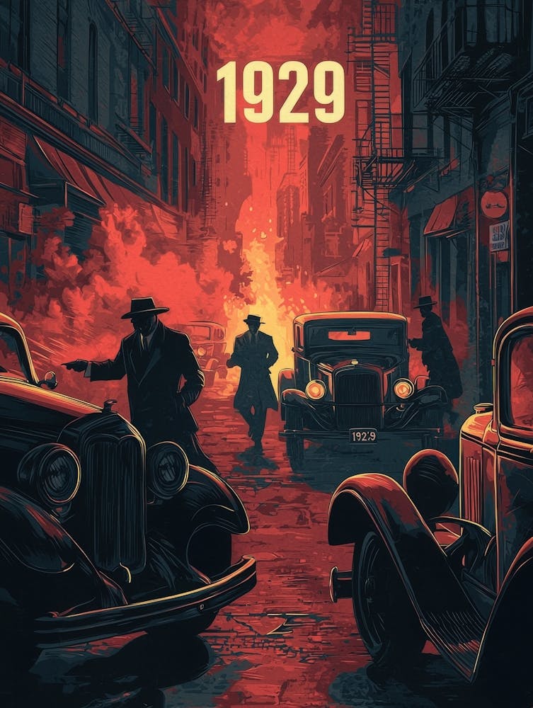 Aihrgdesign A Vintage Crime Poster Illustrating The Infamous 5