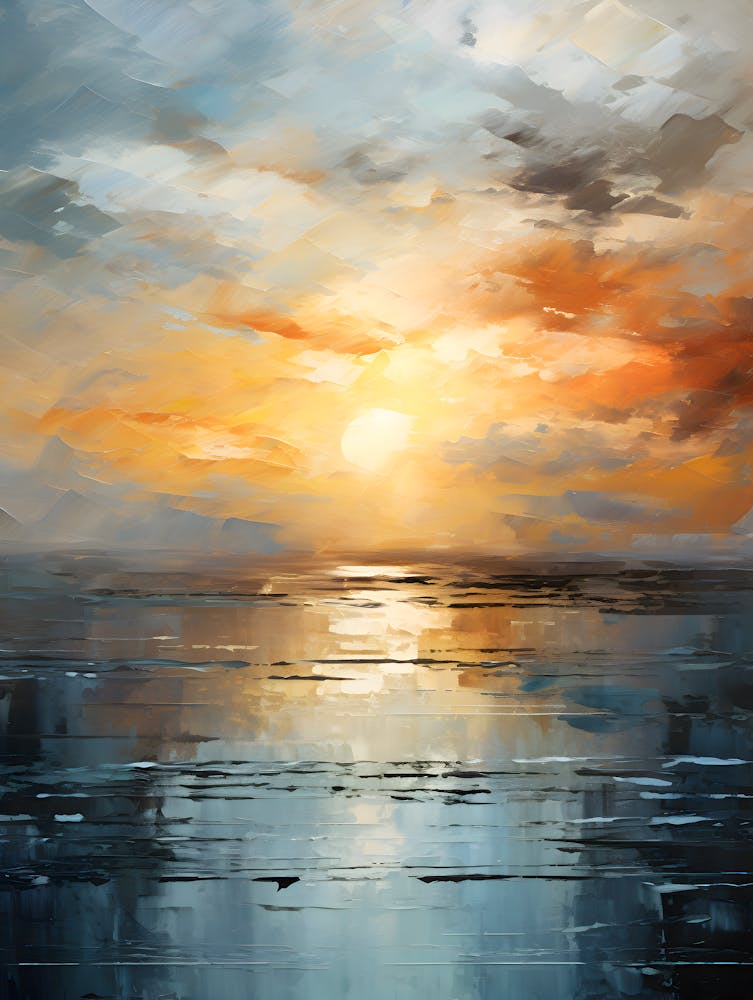 Sunset Over The Sea