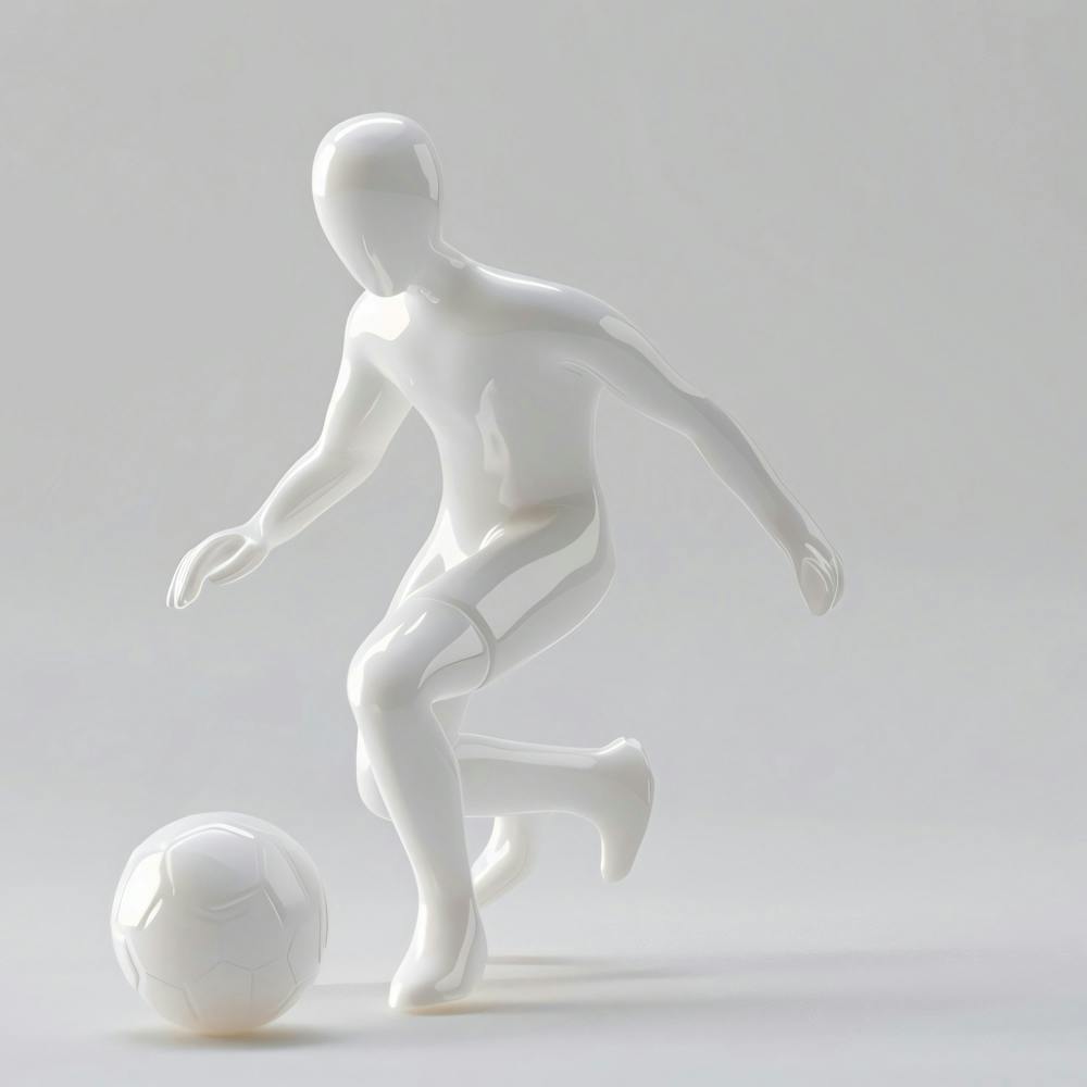Soccer Player Kicking A Ball 4